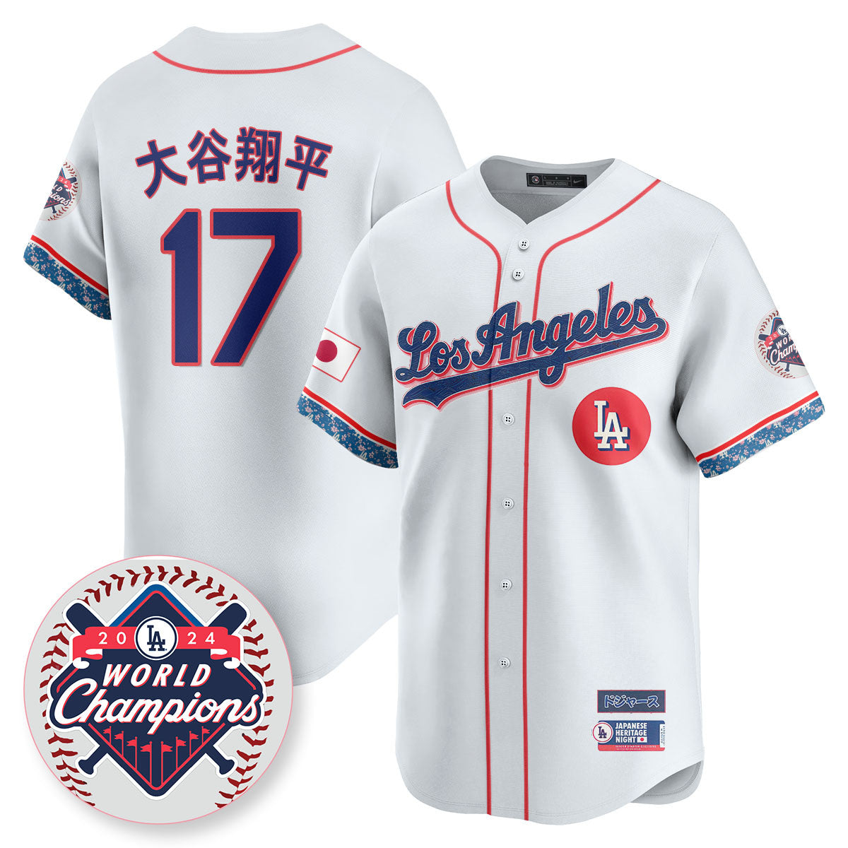 Los Angeles Dodgers Japanese Heritage Night Jersey - All Stitched