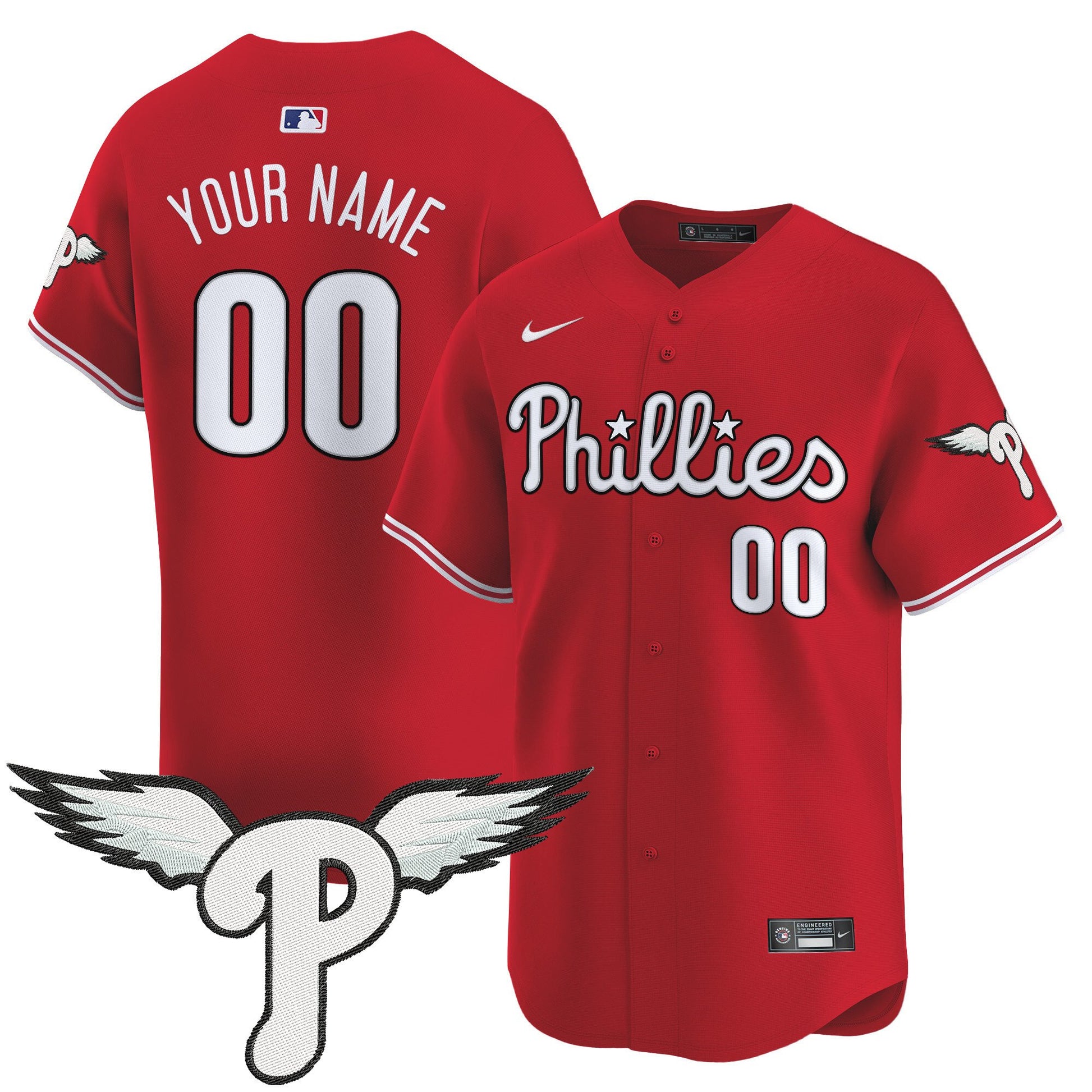 Philadelphia Phillies 2025 Vapor Premier Limited Custom Jersey - All Stitched