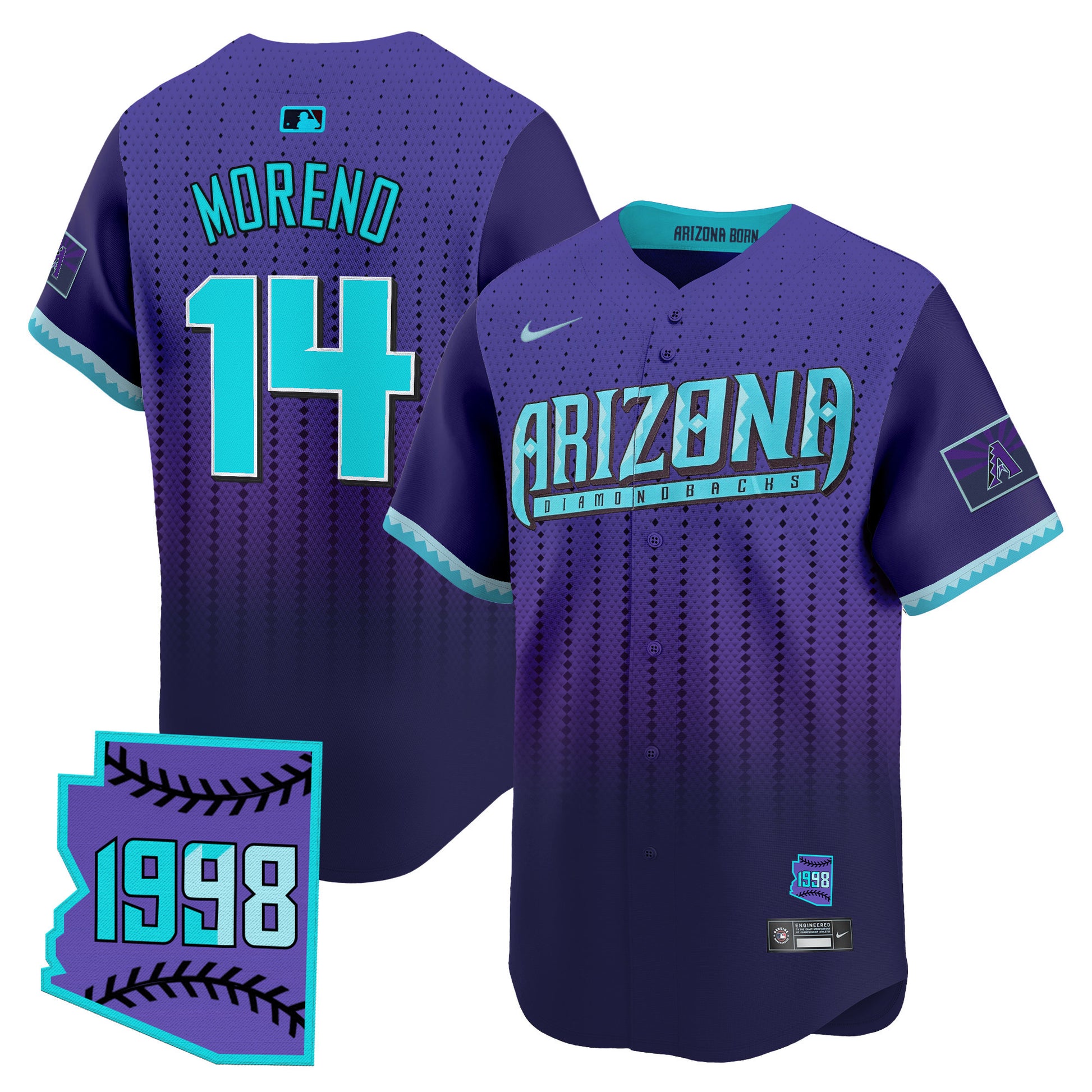 Arizona Diamondbacks 2025 City Connect Vapor Premier Limited Jersey - Stitched