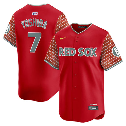 Men's Boston Red Sox 2025 Fenway Red Brick Style Vapor Premier Limited Jersey - Stitched