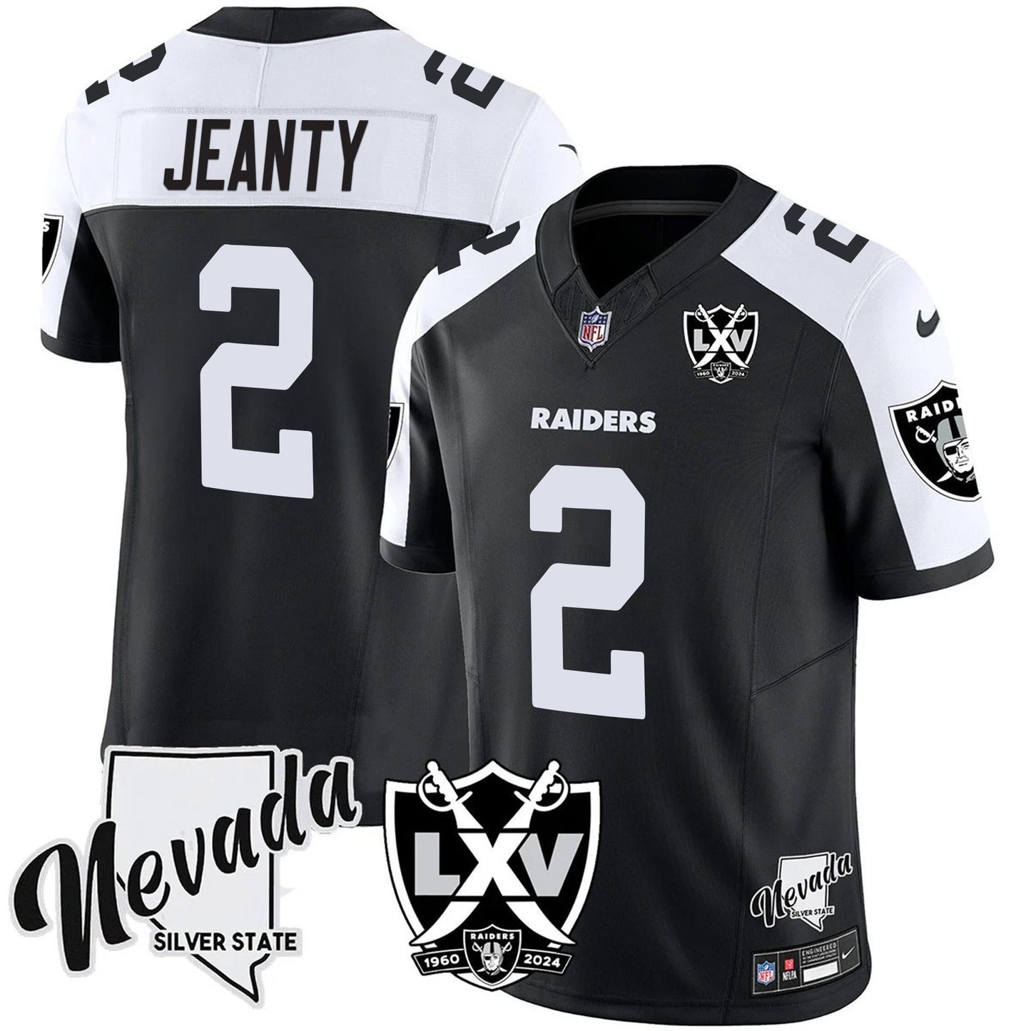 Men's Raiders 2025 Vapor Limited Jersey - 65th Anniversary - All Stitched