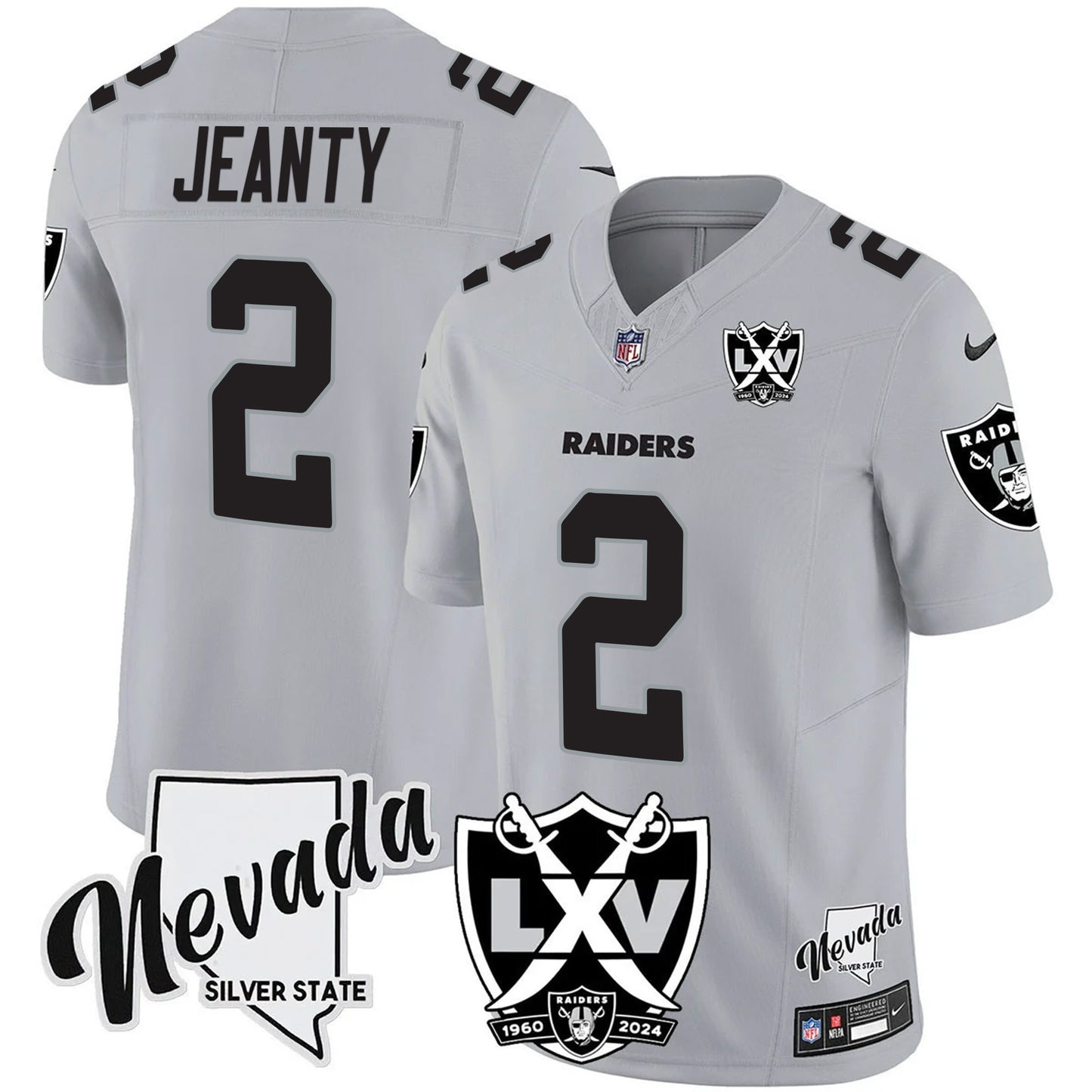Men's Raiders 2025 Vapor Limited Jersey - 65th Anniversary - All Stitched