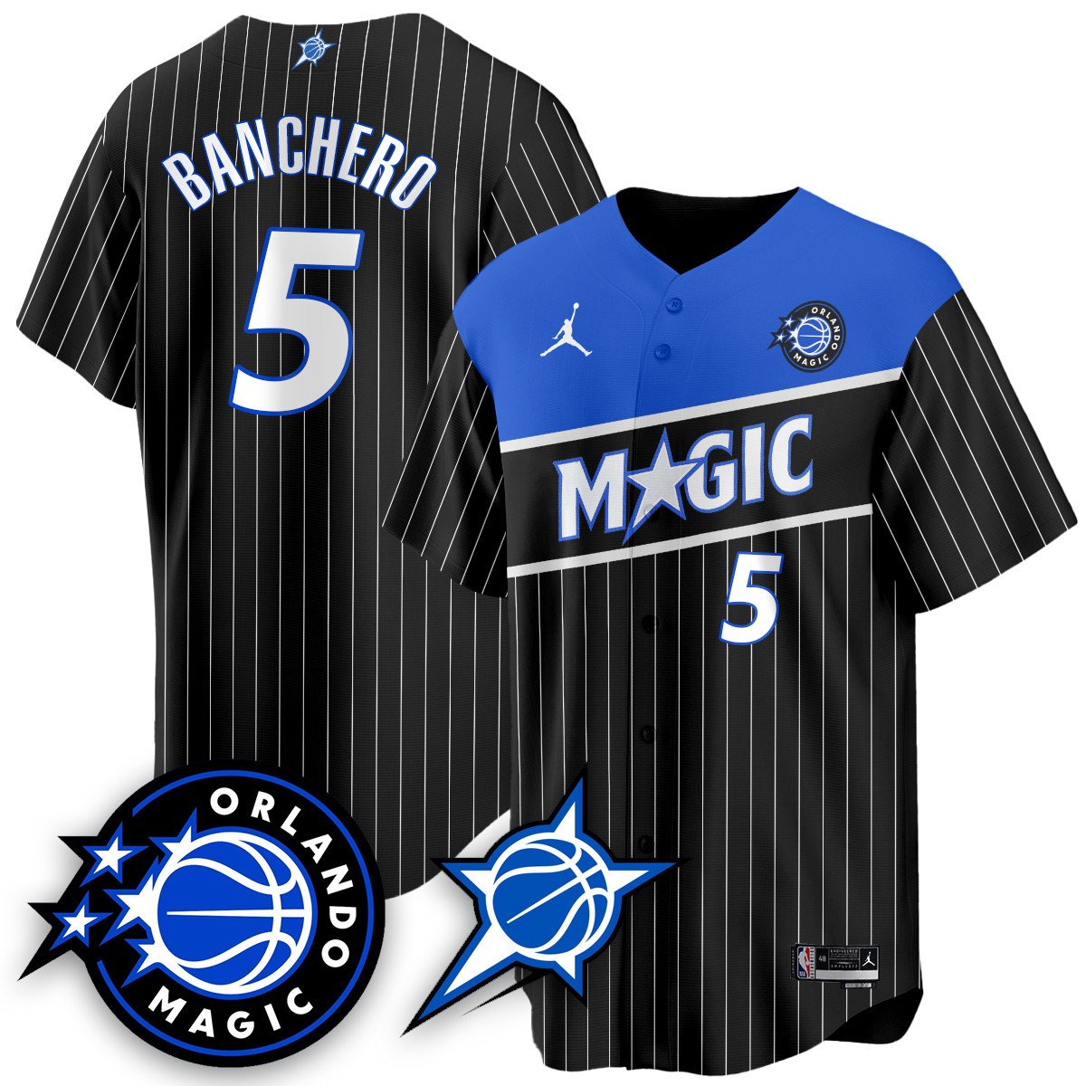 Men's Orlando Magic New Generation of Magic Baseball Jersey - All Stitched