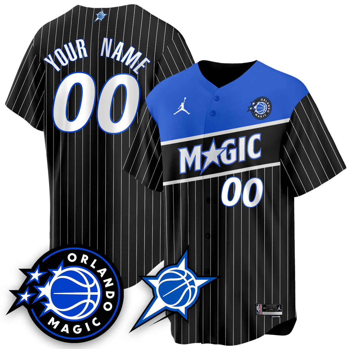 Men's Orlando Magic New Generation of Magic Baseball Jersey - All Stitched