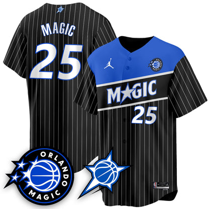 Men's Orlando Magic New Generation of Magic Baseball Jersey - All Stitched