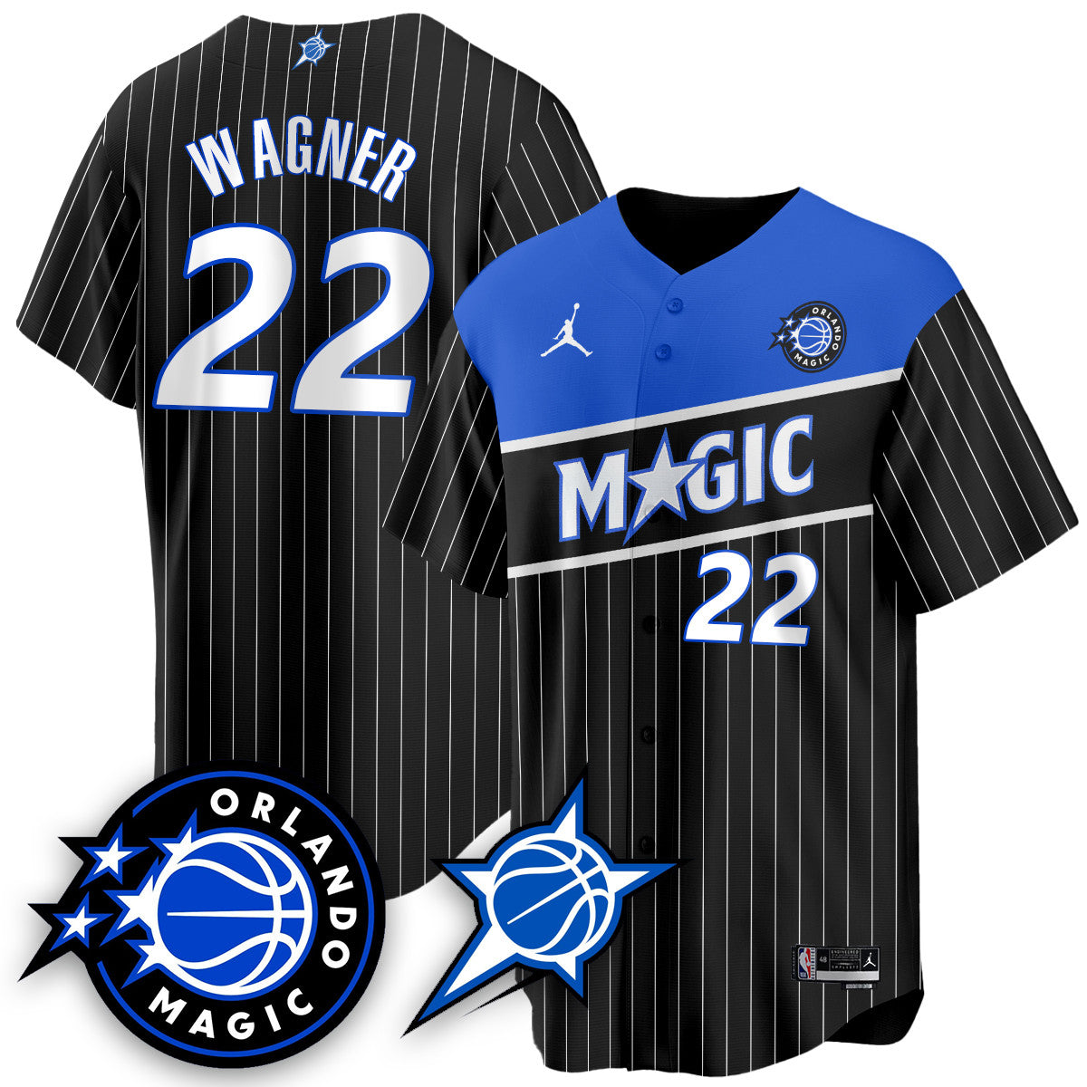 Men's Orlando Magic New Generation of Magic Baseball Jersey - All Stitched