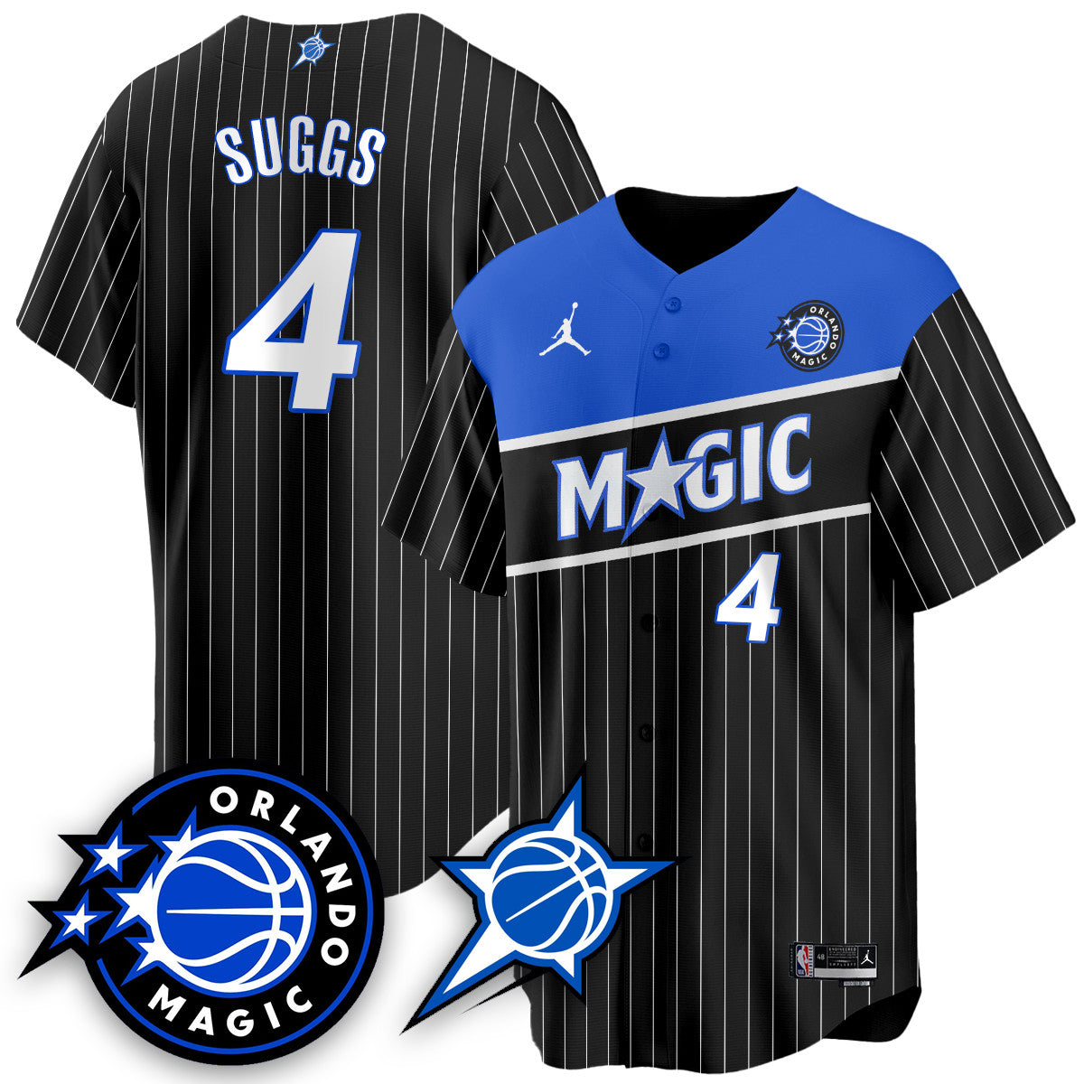 Men's Orlando Magic New Generation of Magic Baseball Jersey - All Stitched
