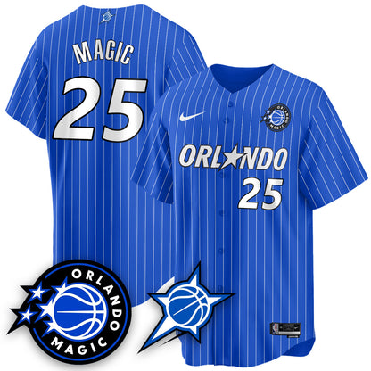 Men's Orlando Magic New Generation of Magic Baseball Jersey - All Stitched