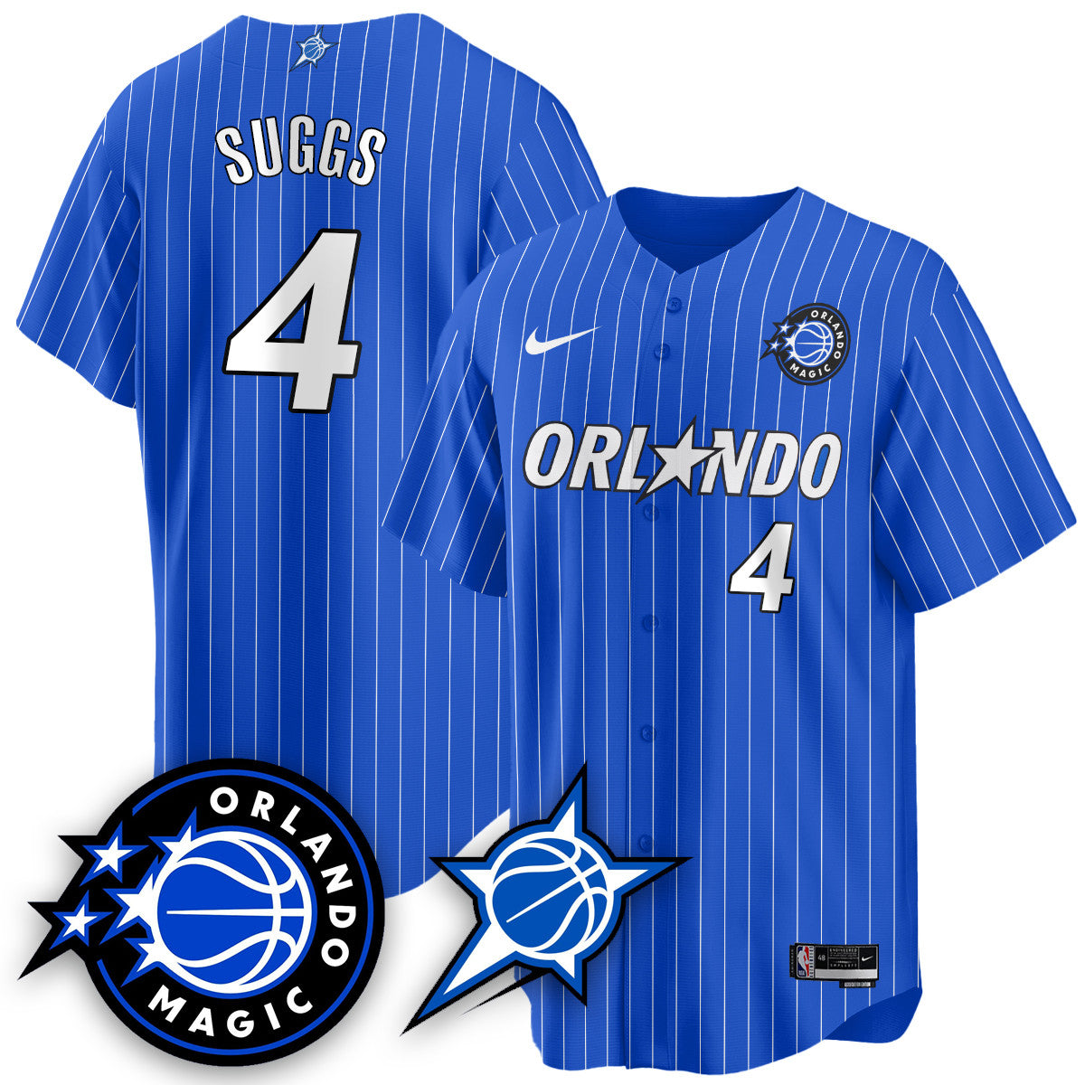 Men's Orlando Magic New Generation of Magic Baseball Jersey - All Stitched