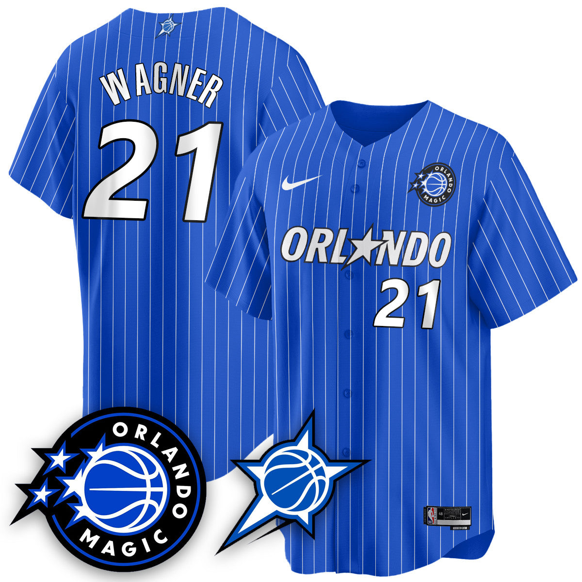 Men's Orlando Magic New Generation of Magic Baseball Jersey - All Stitched