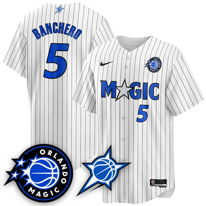 Men's Orlando Magic New Generation of Magic Baseball Jersey - All Stitched
