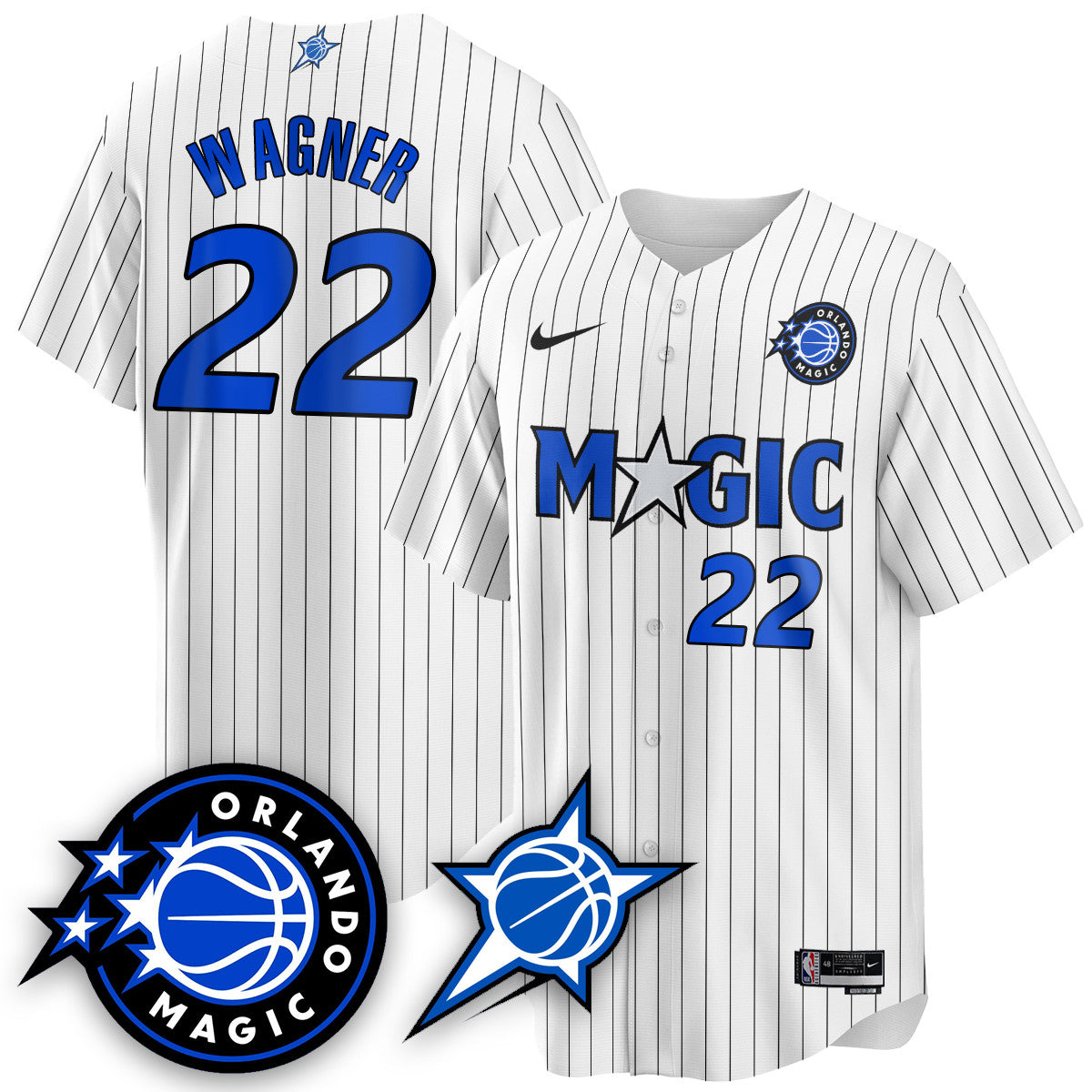 Men's Orlando Magic New Generation of Magic Baseball Jersey - All Stitched
