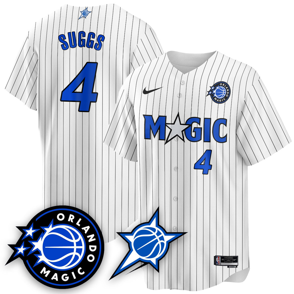 Men's Orlando Magic New Generation of Magic Baseball Jersey - All Stitched