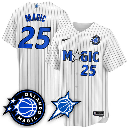 Men's Orlando Magic New Generation of Magic Baseball Jersey - All Stitched