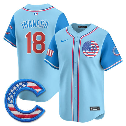 Men' Chicago Cubs 2025 Fourth of July Jersey - All Stitched
