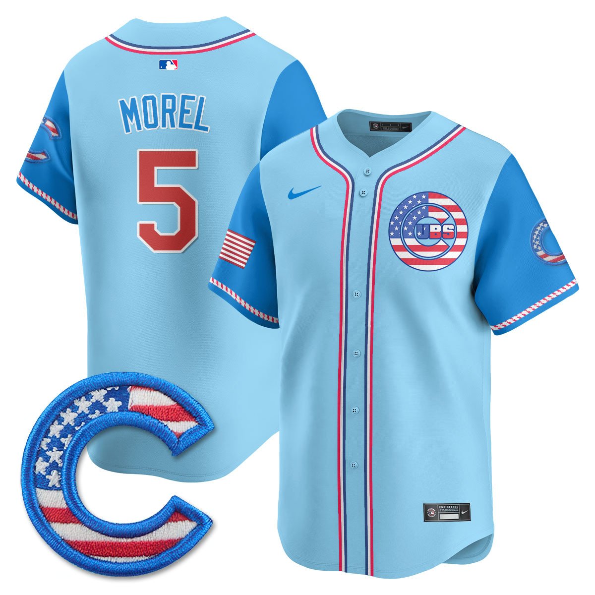 Men' Chicago Cubs 2025 Fourth of July Jersey - All Stitched