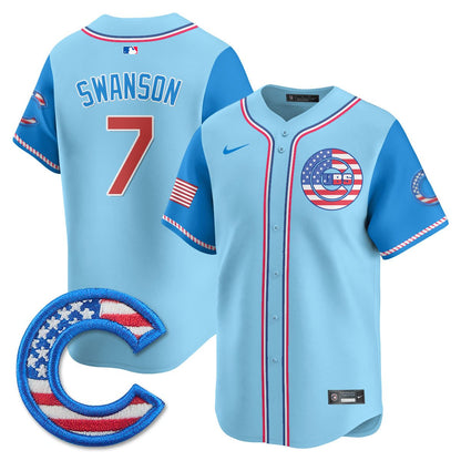 Men' Chicago Cubs 2025 Fourth of July Jersey - All Stitched