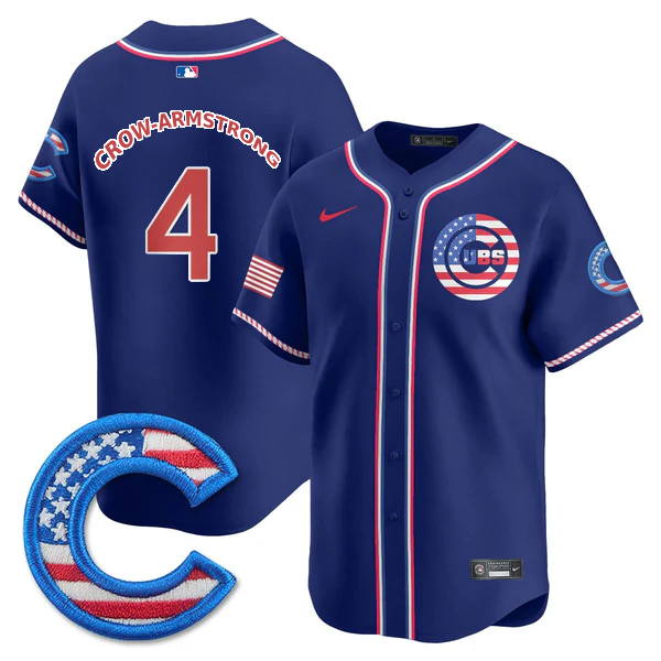 Chicago Cubs 2025 Fourth of July Jersey - All Stitched