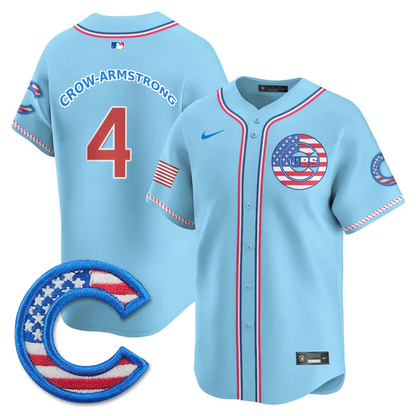 Chicago Cubs 2025 Fourth of July Jersey - All Stitched