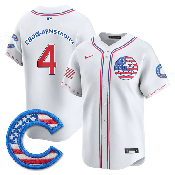 Chicago Cubs 2025 Fourth of July Jersey - All Stitched
