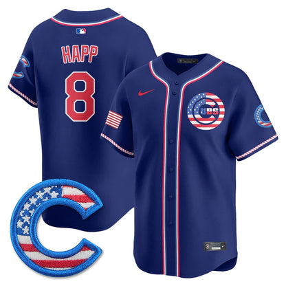Men' Chicago Cubs 2025 Fourth of July Jersey - All Stitched