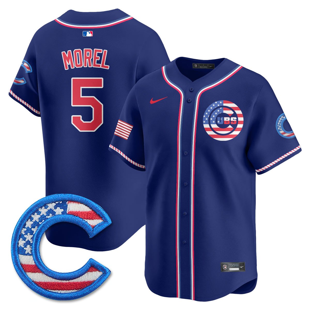 Men' Chicago Cubs 2025 Fourth of July Jersey - All Stitched