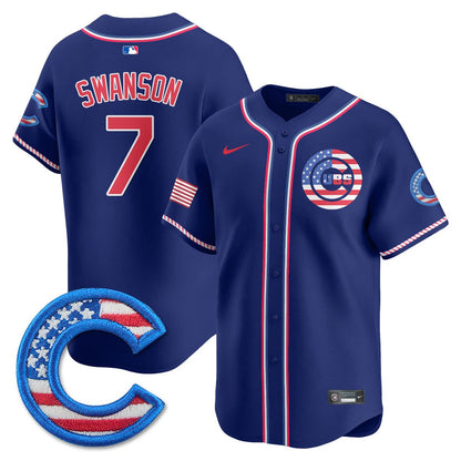 Men' Chicago Cubs 2025 Fourth of July Jersey - All Stitched