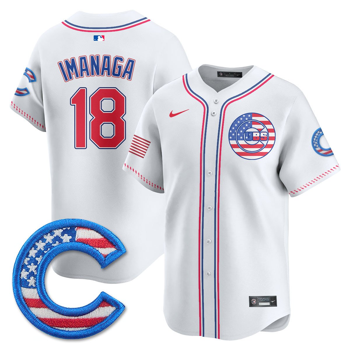 Men' Chicago Cubs 2025 Fourth of July Jersey - All Stitched