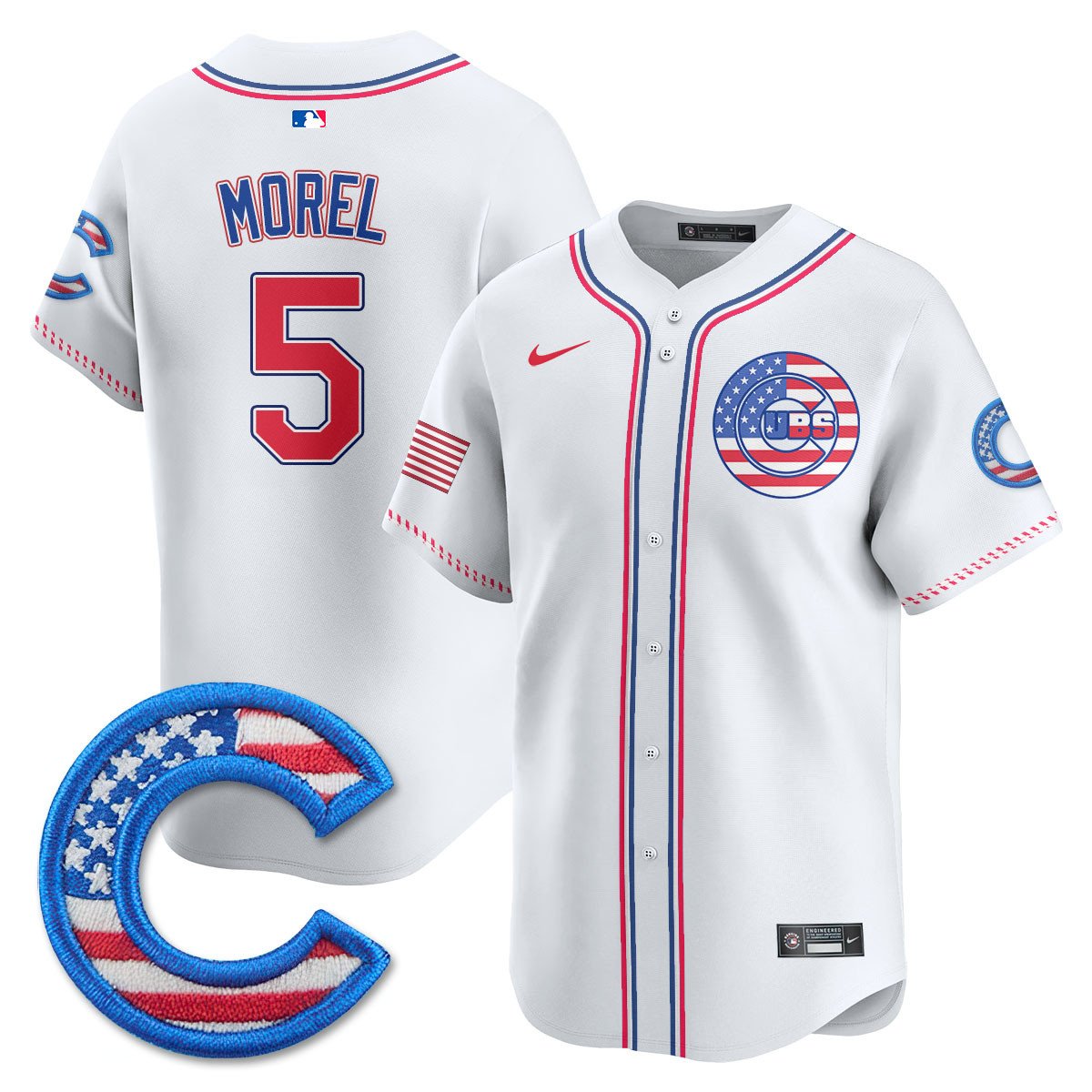 Men' Chicago Cubs 2025 Fourth of July Jersey - All Stitched