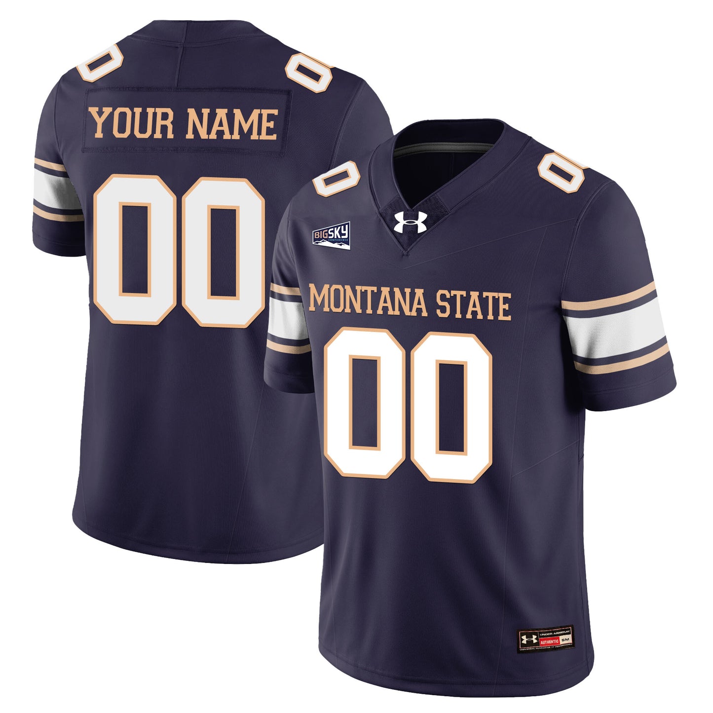 Custom Gender/Name Montana State Bobcat Football Jersey - All Stitched