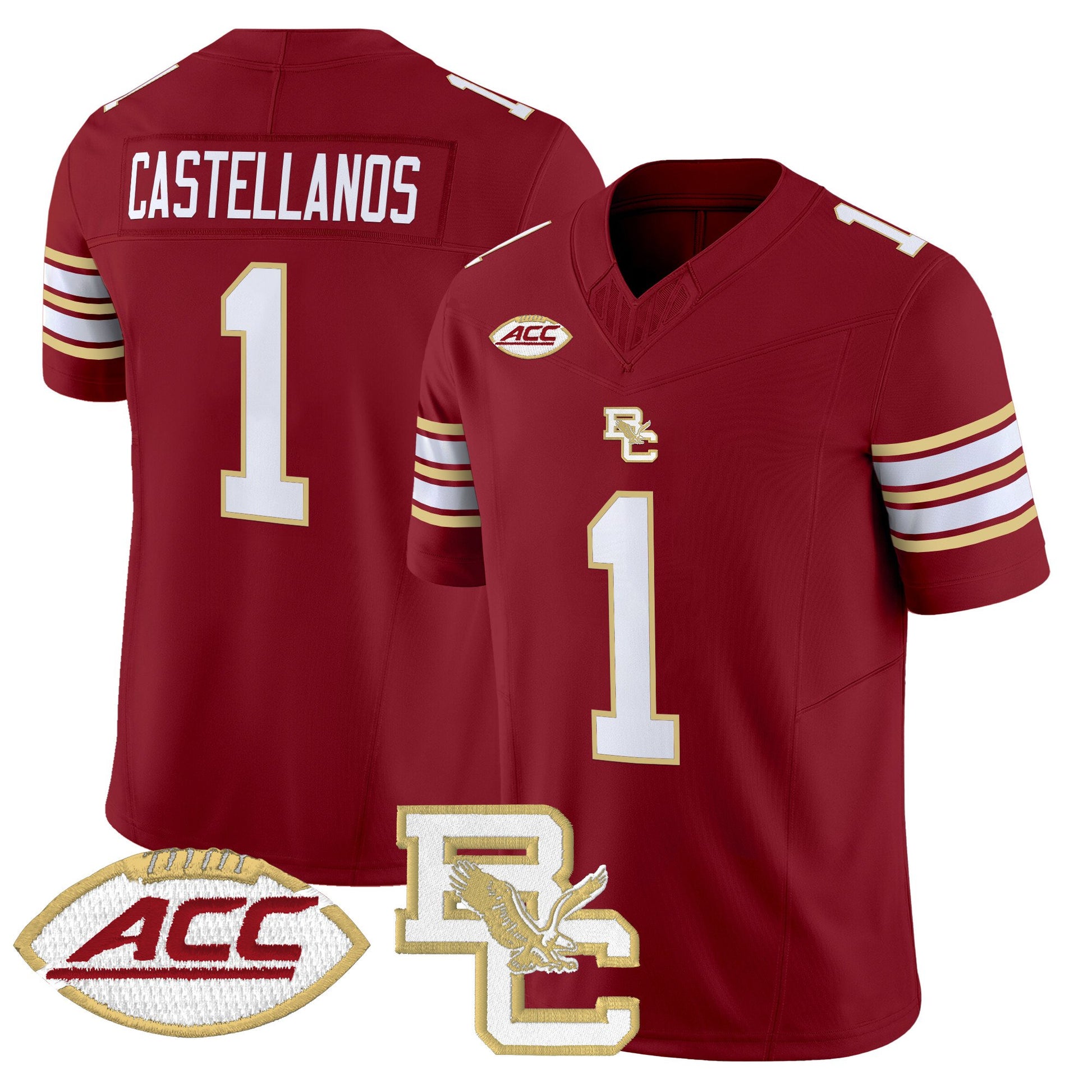 Men's Boston College Eagles 2025 Vapor Limited Jersey - All Stitched