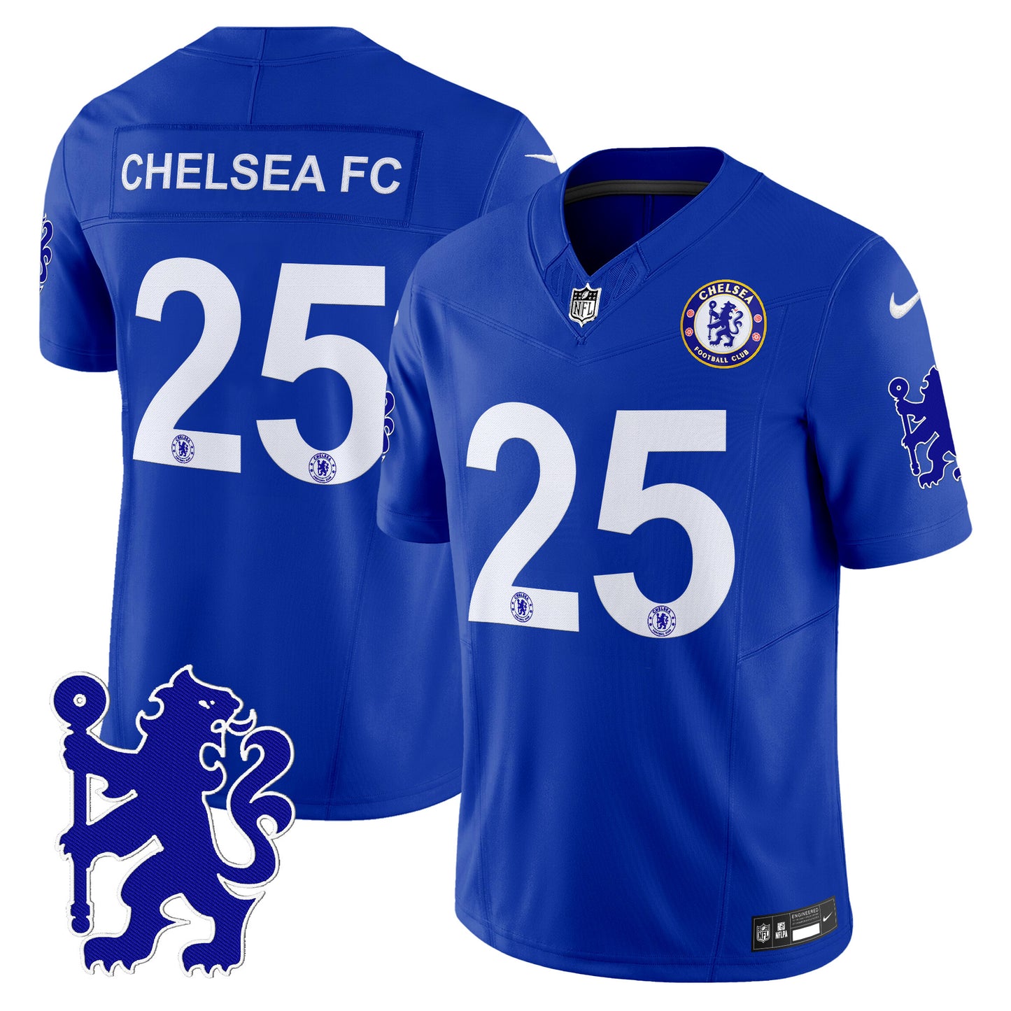 Men's Chelsea 2025 Soccer x Football Vapor Limited Jersey - All stitched