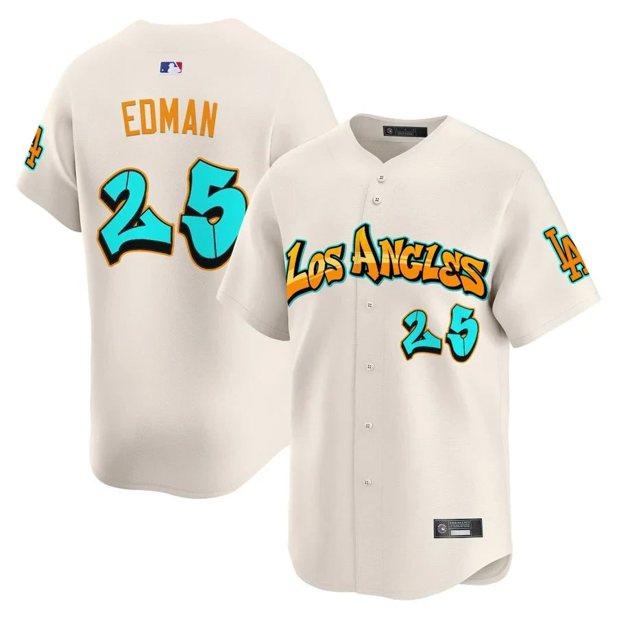 Men's Los Angeles Dodgers 'Graffiti Street Style Edition' Vapor Premier Limited Jersey - All Stitched
