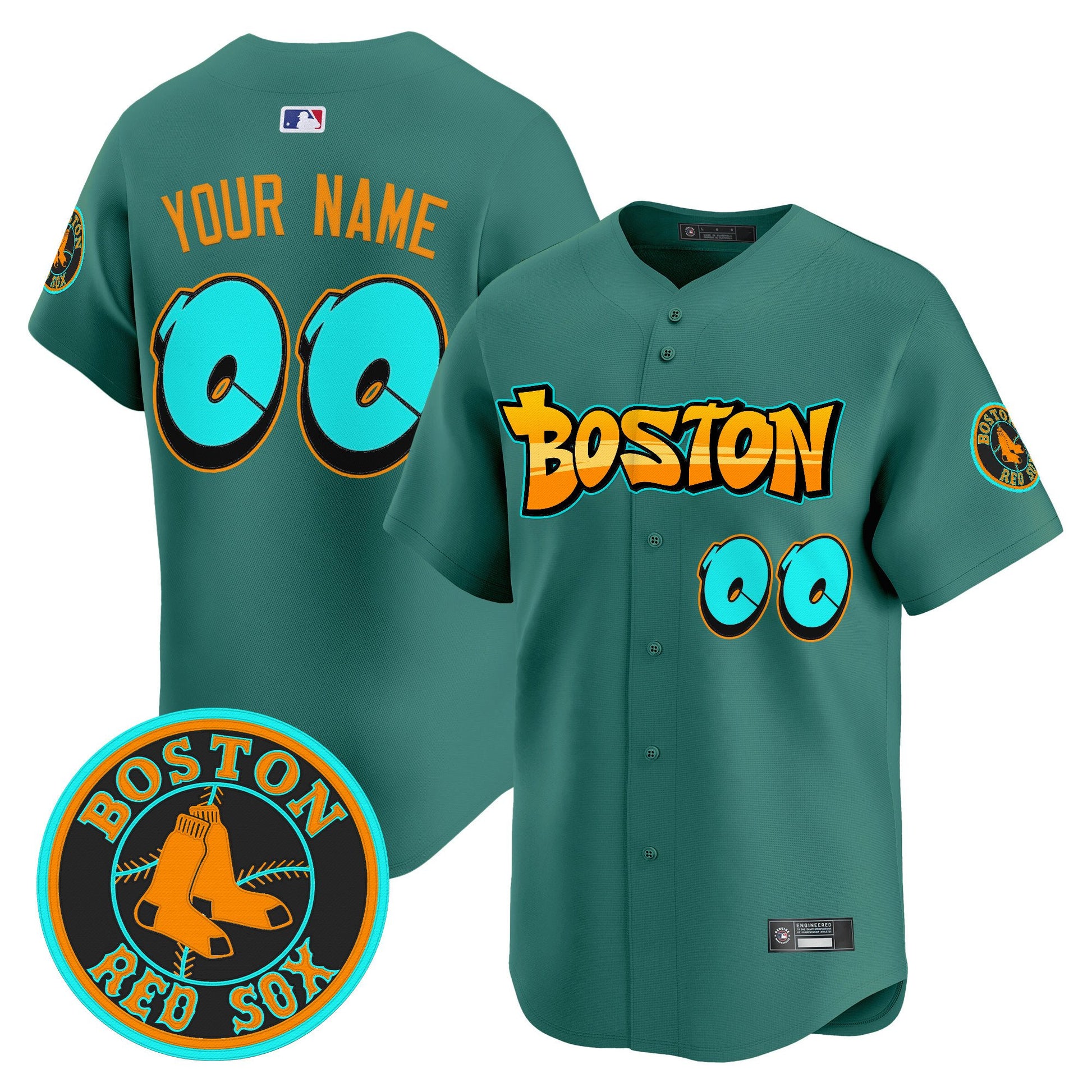 Boston Red Sox 'Graffiti Streetstyle Edition' Vapor Premier Limited Custom Jersey - All Stitched