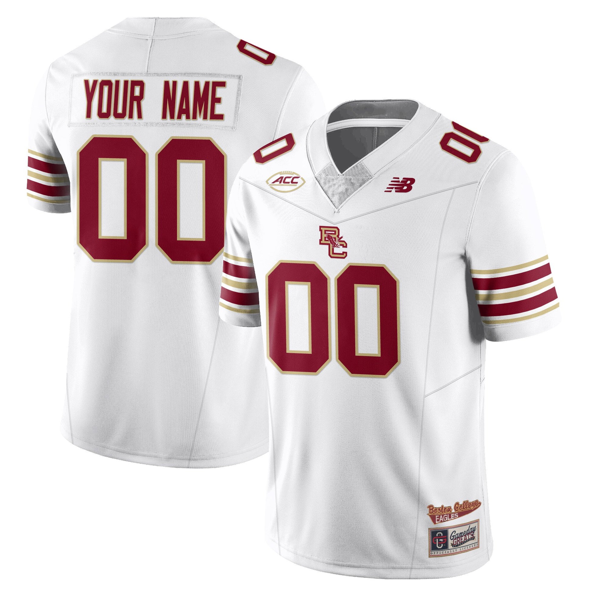 Custom Boston College Eagles Football 2025 Uniforms - All Stitched