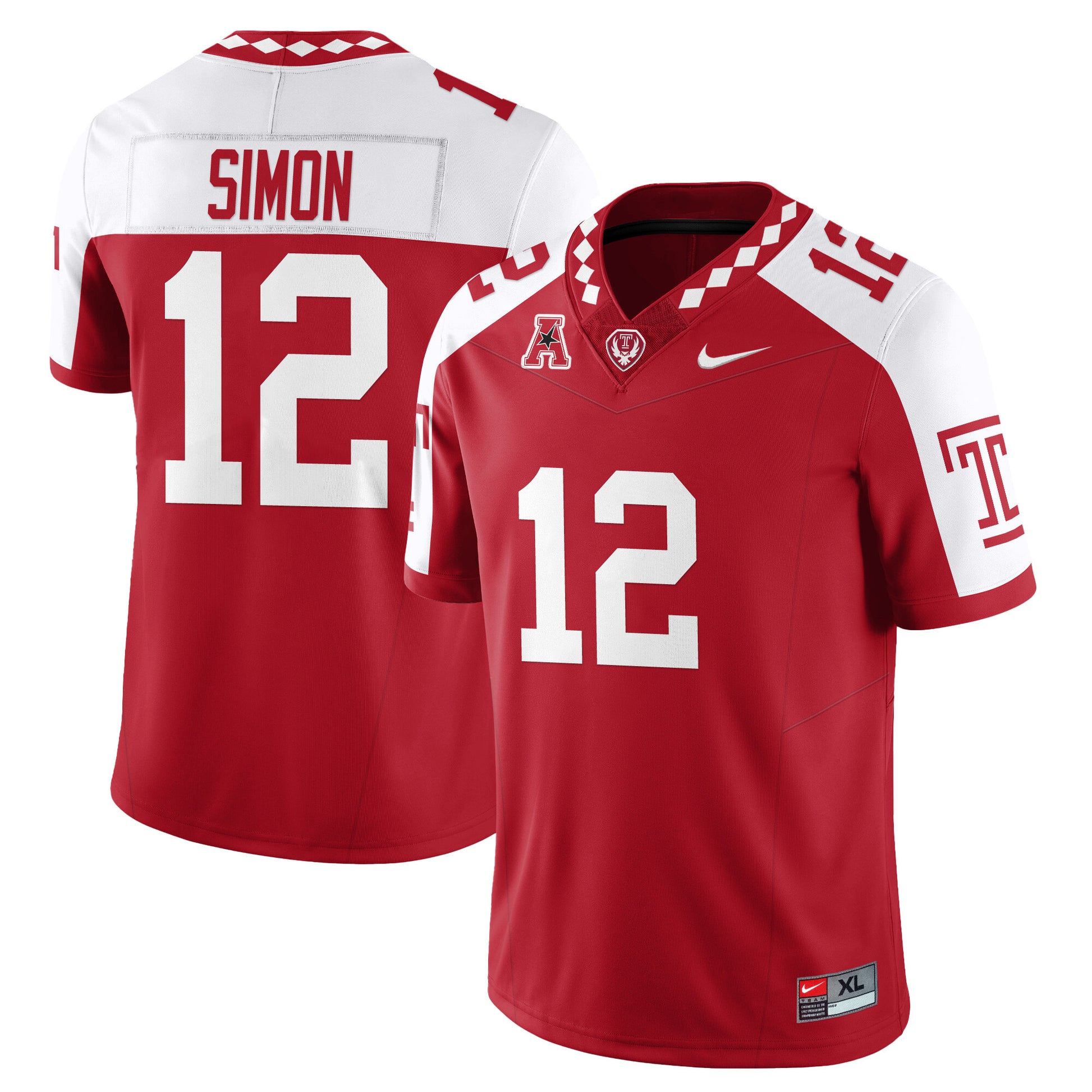 Men's Temple Football 2025 Vapor Limited Jersey - All Stitched