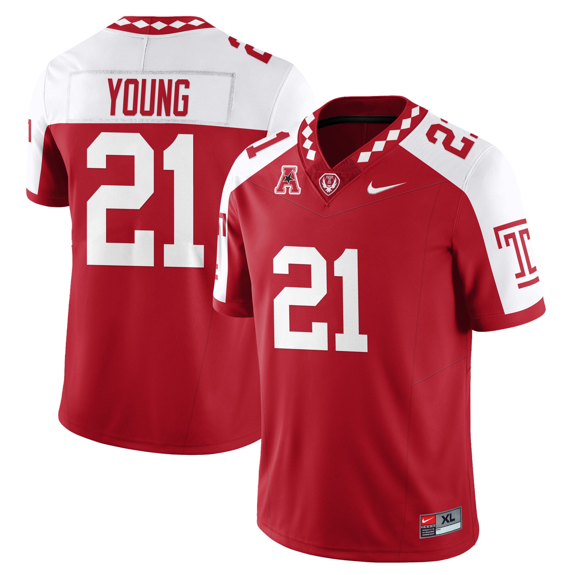 Men's Temple Football 2025 Vapor Limited Jersey - All Stitched