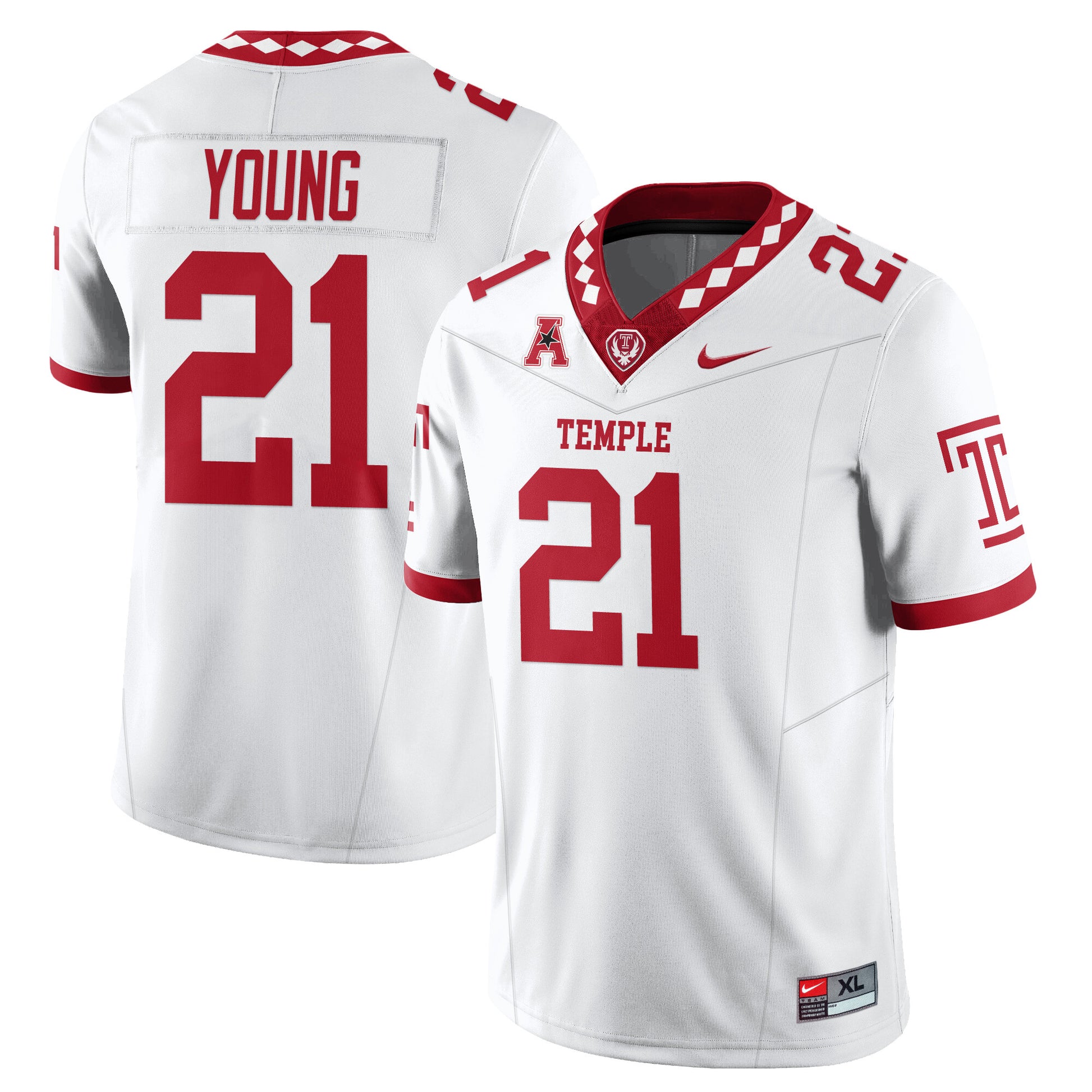 Men's Temple Football 2025 Vapor Limited Jersey - All Stitched