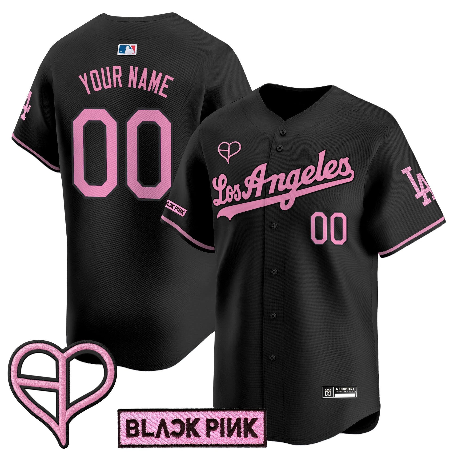 Los Angeles Dodgers x BLACKPINK 2025 Vapor Premier Limited Custom Jersey - All Stitched