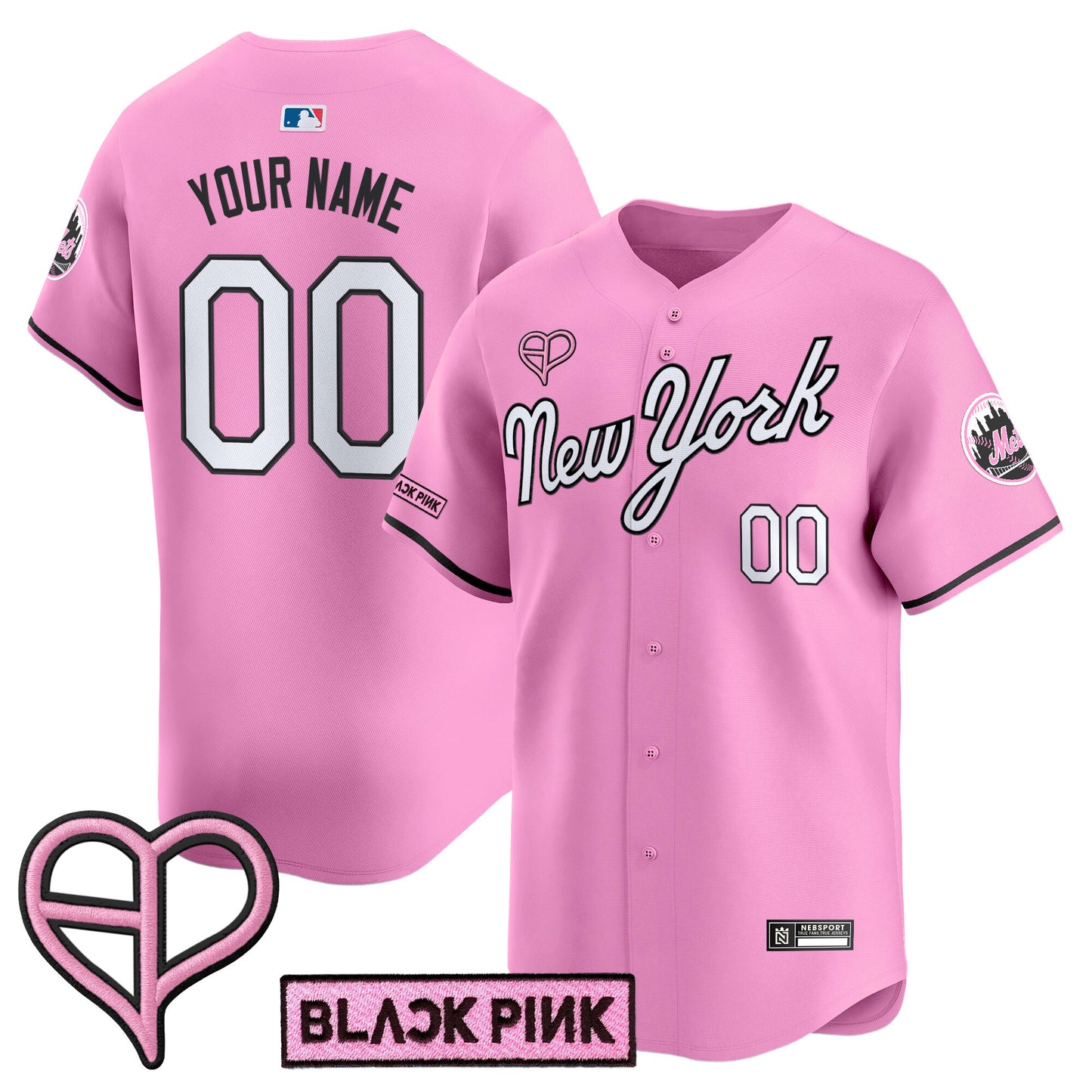 New York Mets x BLACKPINK 2025 Vapor Premier Limited Custom Jersey - All Stitched