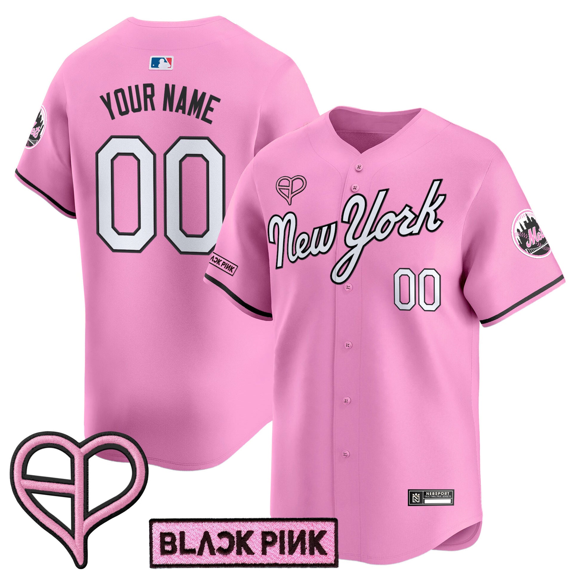 New York Mets x BLACKPINK 2025 Vapor Premier Limited Custom Jersey - All Stitched