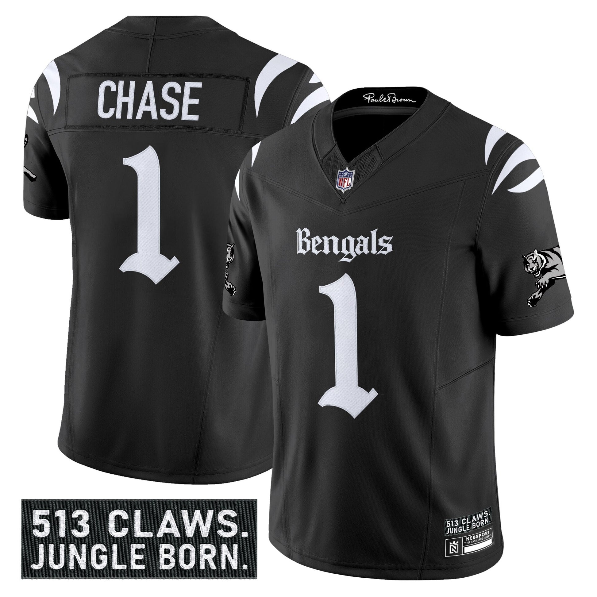 Men's Cincinnati Bengals 'Gothic Jungle Shadows Edition' Vapor Limited Jersey - All Stitched