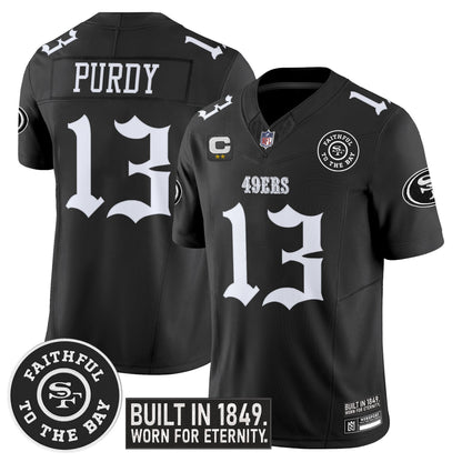 Men's San Francisco 49ers 'Fog City Gothic Edition' Vapor Limited Jersey - All Stitched