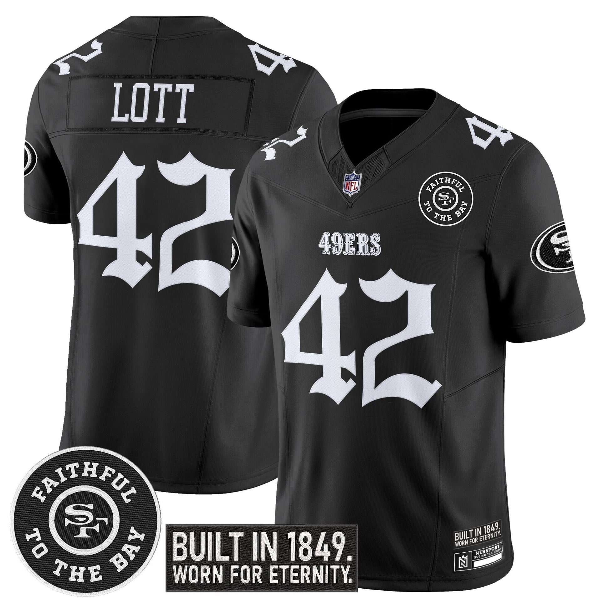 Men's San Francisco 49ers 'Fog City Gothic Edition' Vapor Limited Jersey - All Stitched
