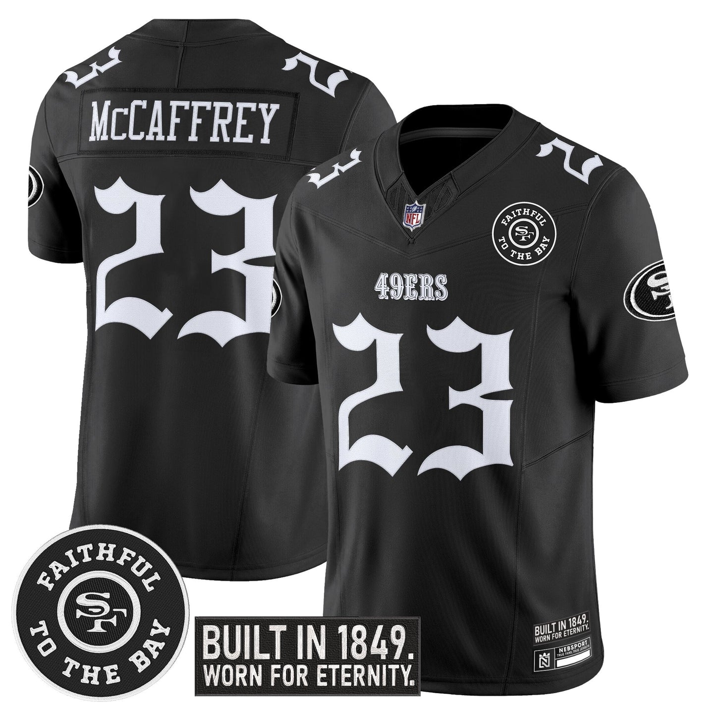 Men's San Francisco 49ers 'Fog City Gothic Edition' Vapor Limited Jersey - All Stitched