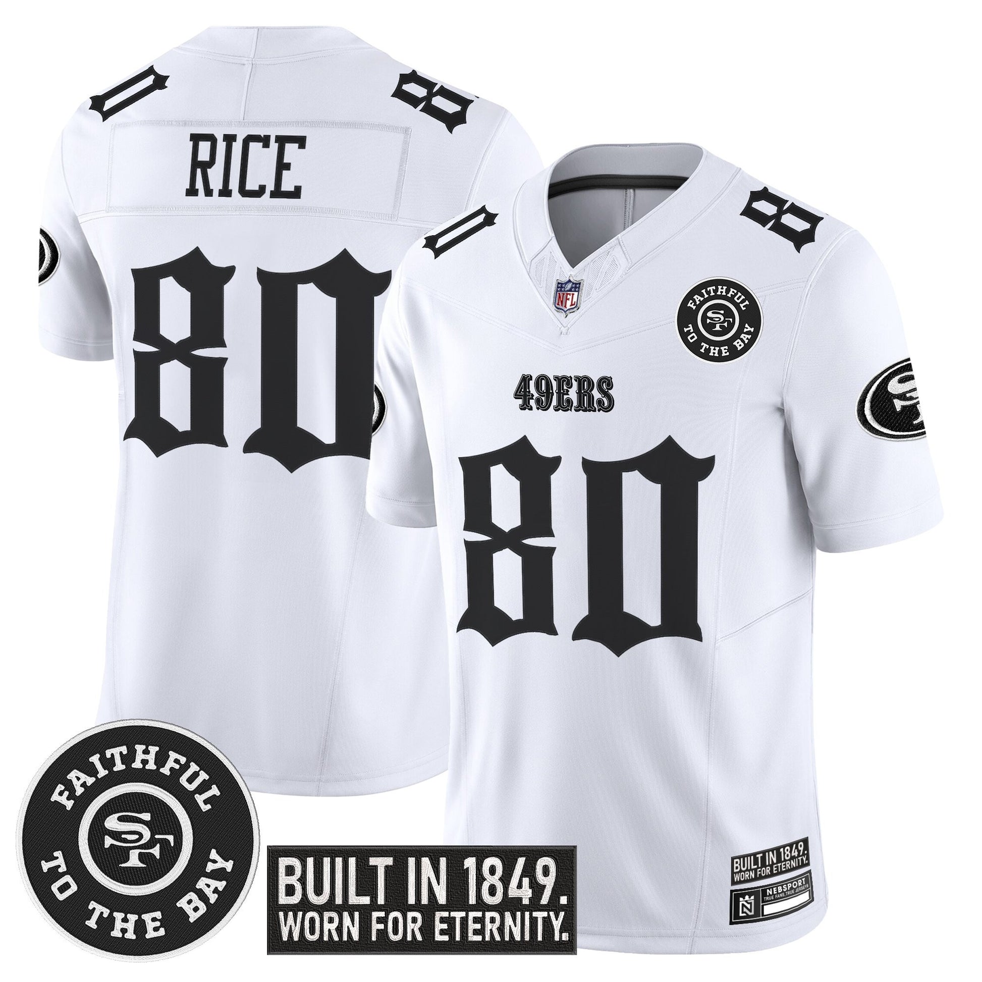 Men's San Francisco 49ers 'Fog City Gothic Edition' Vapor Limited Jersey - All Stitched