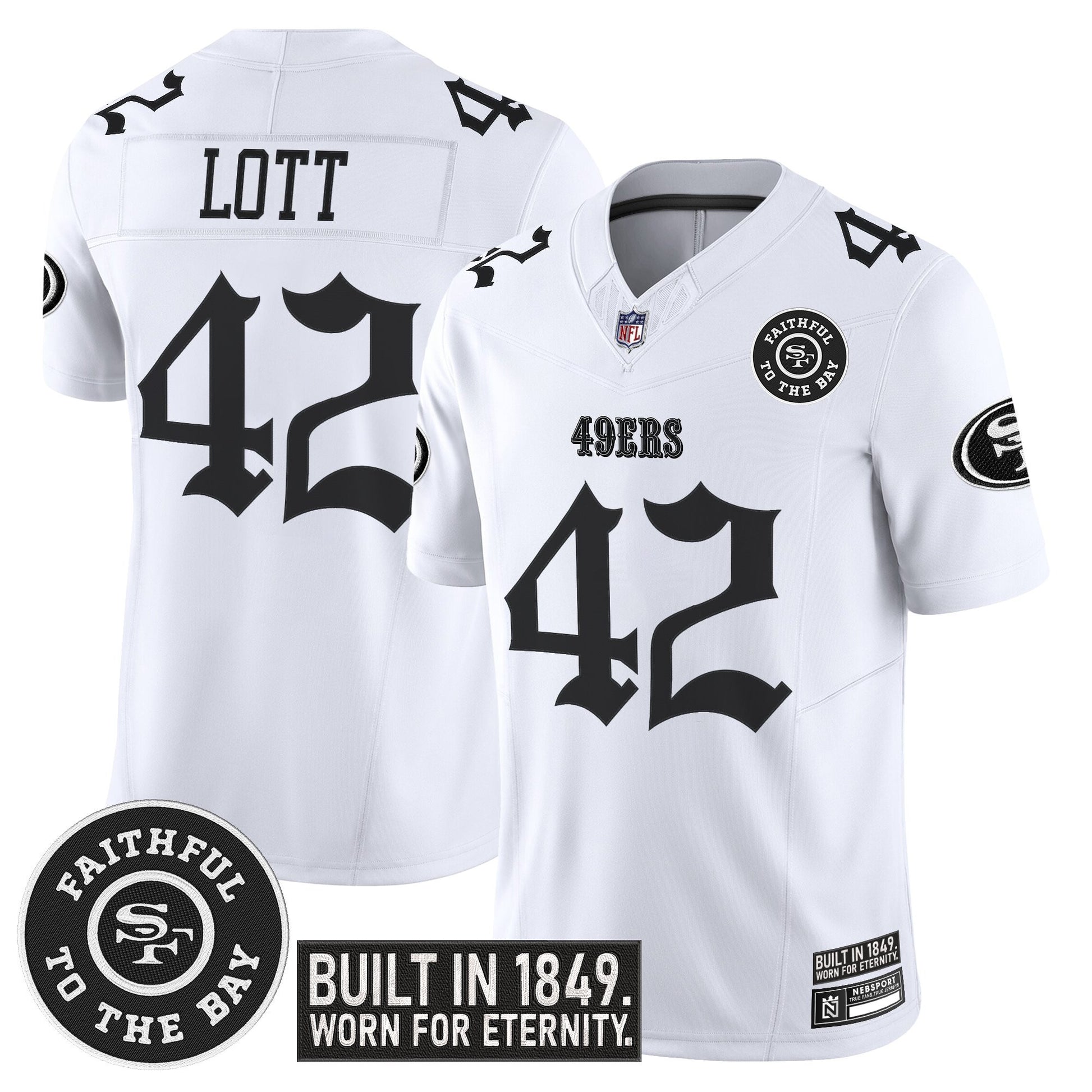 Men's San Francisco 49ers 'Fog City Gothic Edition' Vapor Limited Jersey - All Stitched