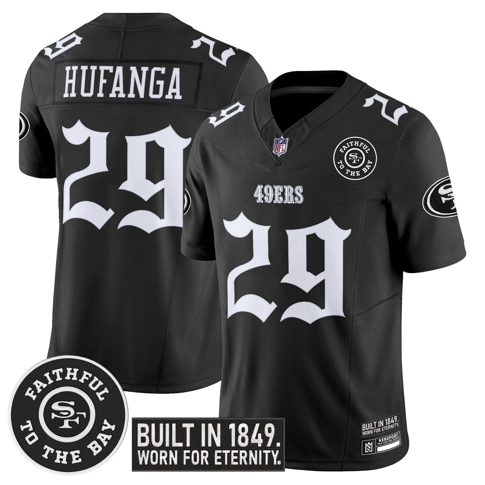 Men's San Francisco 49ers 'Fog City Gothic Edition' Vapor Limited Jersey - All Stitched