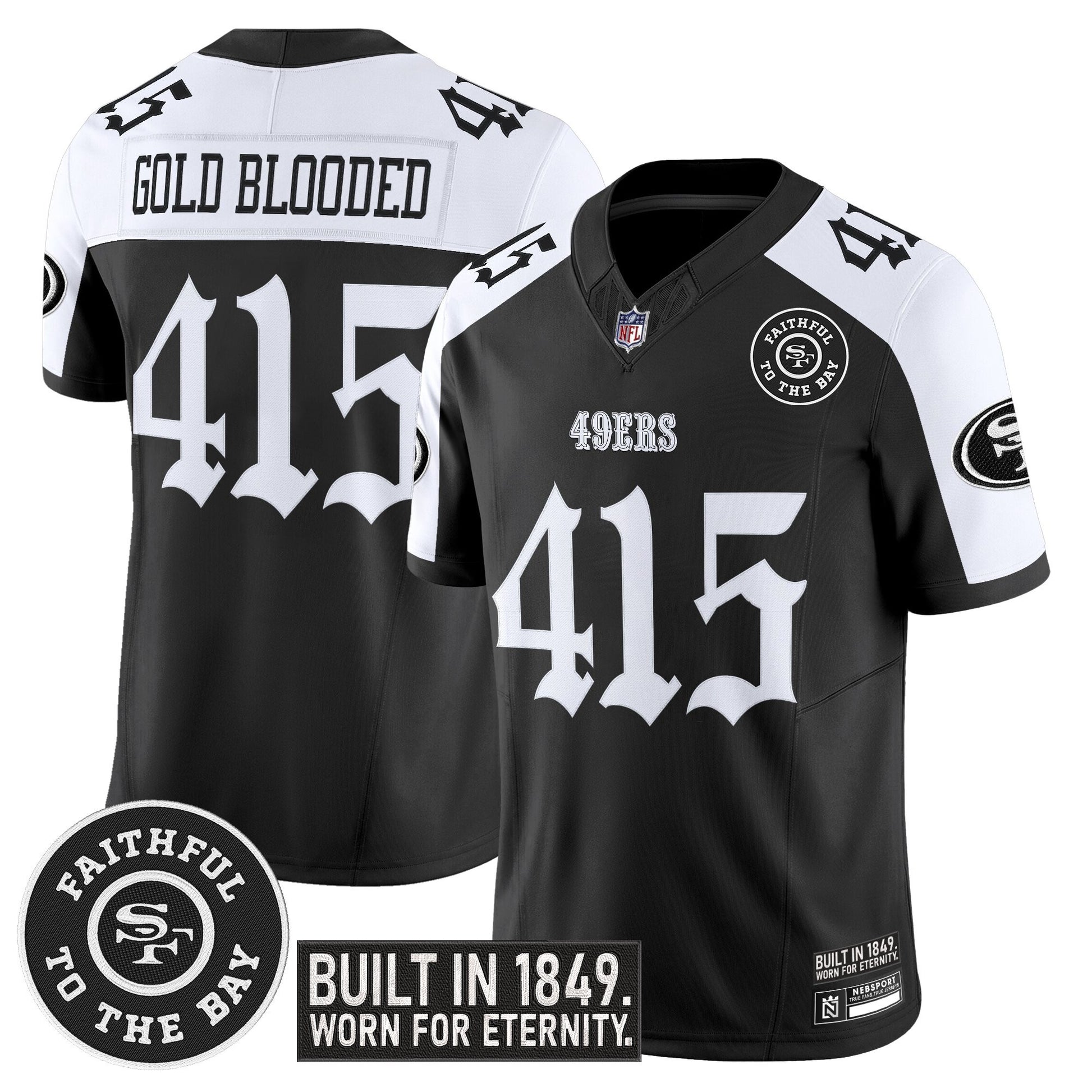 Men's San Francisco 49ers 'Fog City Gothic Edition' Vapor Limited Jersey - All Stitched