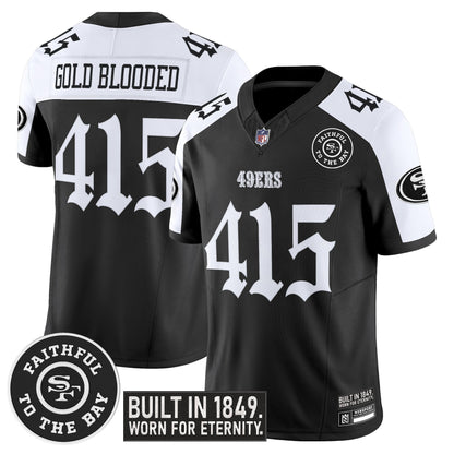 Men's San Francisco 49ers 'Fog City Gothic Edition' Vapor Limited Jersey - All Stitched